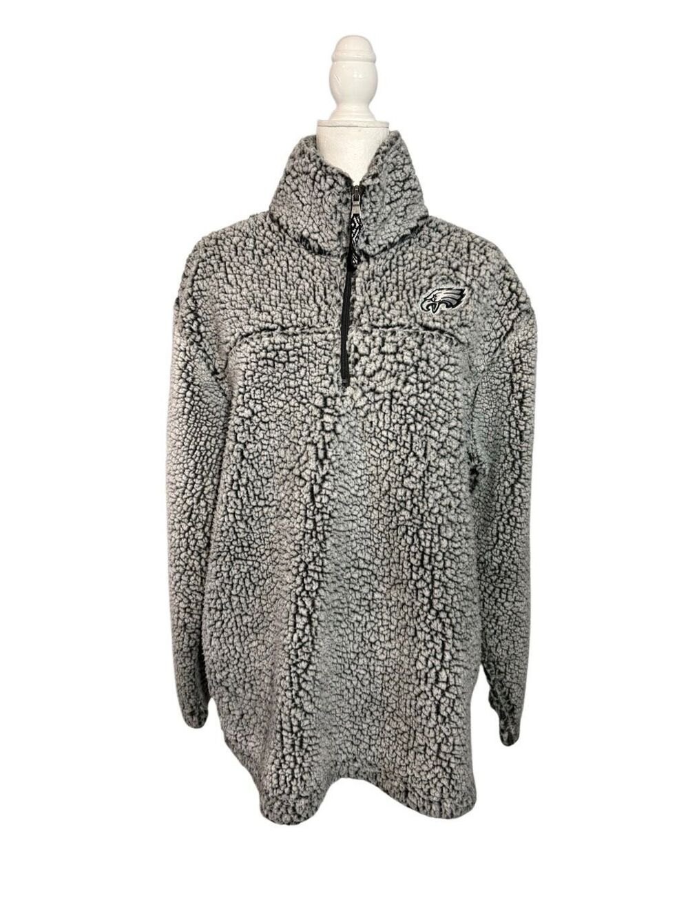 G-III 4Her Philadelphia Eagles 1/4 zip Sherpa pullover - L